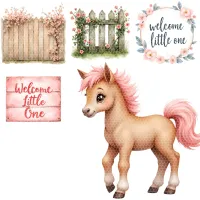 Cute Farm Animal Baby Clipart PNG - Personal Use License – Image 8