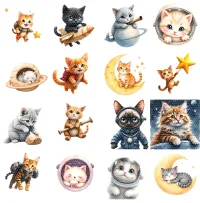 Cute Space Cat Clipart PNG - Extended License – Image 2