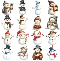 Cute Snowman Christmas Clipart PNG - Extended License – Image 3