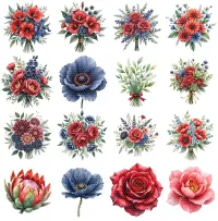 Romantic Floral Bow Clipart PNG - Extended License – Image 2