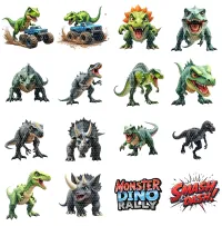 Monster Truck Dinosaur Clipart PNG - Extended License – Image 3