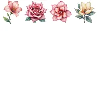 Soft Blue Floral Clipart PNG - Extended License – Image 3