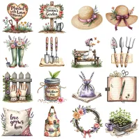 Whimsical Garden Duck Clipart PNG - Extended License – Image 4