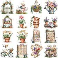 Whimsical Garden Duck Clipart PNG - Extended License – Image 2