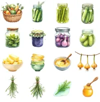 Kitchen Pantry Food Clipart PNG - Extended License – Image 2