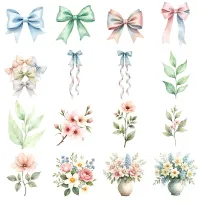 Pastel Easter Bunny Clipart PNG - Extended License – Image 2