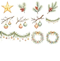 Pastel Christmas Nutcracker Clipart PNG - Extended License – Image 4