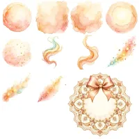 Peach Roses Tea Clipart PNG - Extended License – Image 4