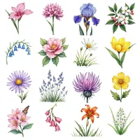 PEI Floral Garden Clipart PNG - Extended License – Image 2