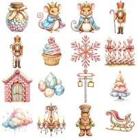 Peppermint Christmas Clipart PNG - Extended License – Image 3