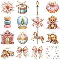Peppermint Christmas Clipart PNG - Extended License – Image 4