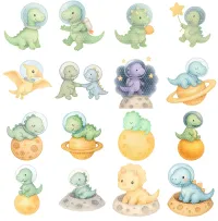 Space Dinosaur Clipart PNG - Extended License – Image 2