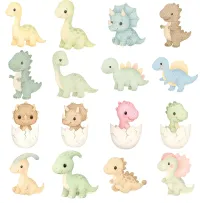 Cute Dinosaur Playtime Clipart PNG - Personal Use License – Image 2
