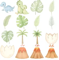 Cute Dinosaur Playtime Clipart PNG - Personal Use License – Image 3