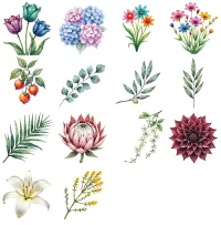 Rainbow Garden Flower Clipart PNG - Commercial + PLR Use License – Image 3