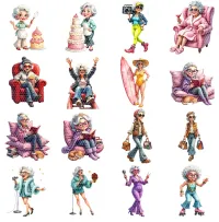 Retro Glam Granny Clipart PNG - Personal Use License – Image 2