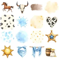 Western Cowboy Clipart PNG - Extended License – Image 2