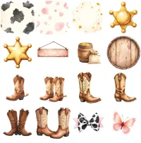 Western Cowgirl Clipart PNG - Extended License – Image 2