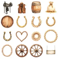 Western Rodeo Clipart PNG - Extended License – Image 3