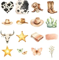 Western Rodeo Clipart PNG - Extended License – Image 2