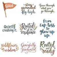 Graduation Sage Aesthetic Clipart PNG - Extended License – Image 3