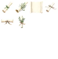 Academic Laurel Graduation Clipart PNG - Personal Use License – Image 5