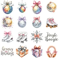 Silver Holiday Decor Clipart PNG - Extended License – Image 2