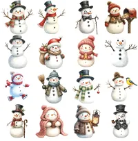 Winter Snowman Clipart PNG - Extended License – Image 4