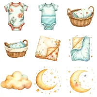 Motherhood Baby Moments Clipart PNG - Personal Use License – Image 5