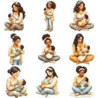 Motherhood Baby Moments Clipart PNG - Personal Use License – Image 2