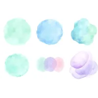 Pastel Hearts and Shapes Clipart PNG - Extended License – Image 7