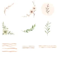Neutral Bow and Stationery Clipart PNG - Extended License – Image 6
