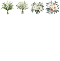 Spring Floral Bouquet Clipart PNG - Extended License – Image 3