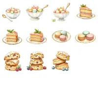 Whimsical Tea Party Clipart PNG - Extended License – Image 4