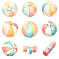 Beach Summer Accessories Clipart PNG - Extended License – Image 6
