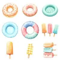 Beach Summer Accessories Clipart PNG - Extended License – Image 7