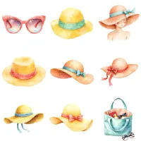 Beach Summer Accessories Clipart PNG - Extended License – Image 3