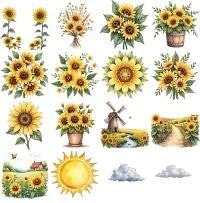 Sunflower Fairy Garden Clipart PNG - Extended License – Image 3