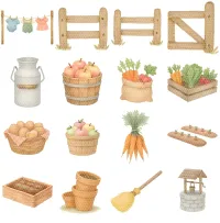 Kids Farm Homestead Clipart PNG - Extended License – Image 7