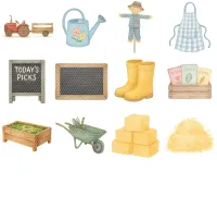 Kids Farm Homestead Clipart PNG - Extended License – Image 8
