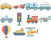 Kids Transportation Clipart PNG - Extended License – Image 3