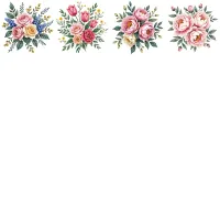 Romantic Floral Bouquet Clipart PNG - Extended License – Image 3