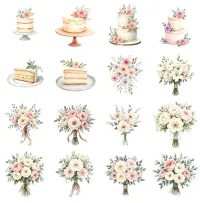 Wedding Day Elements Clipart PNG - Extended License – Image 3