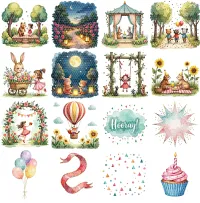 Celebration Kids and Animals Clipart PNG - Extended License – Image 2