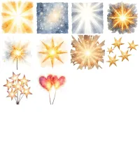 Christmas Glow Clipart PNG - Extended License – Image 4