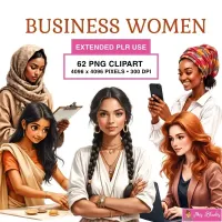 Professional Women Clipart PNG - Extended License – Image 1