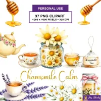 Herbal Tea Clipart PNG - Personal Use License – Image 1