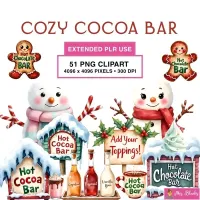 Hot Cocoa Clipart PNG - Extended License – Image 1