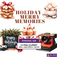 Holiday Memory Clipart PNG - Personal Use License – Image 1