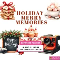 Holiday Memory Clipart PNG - Extended License – Image 1